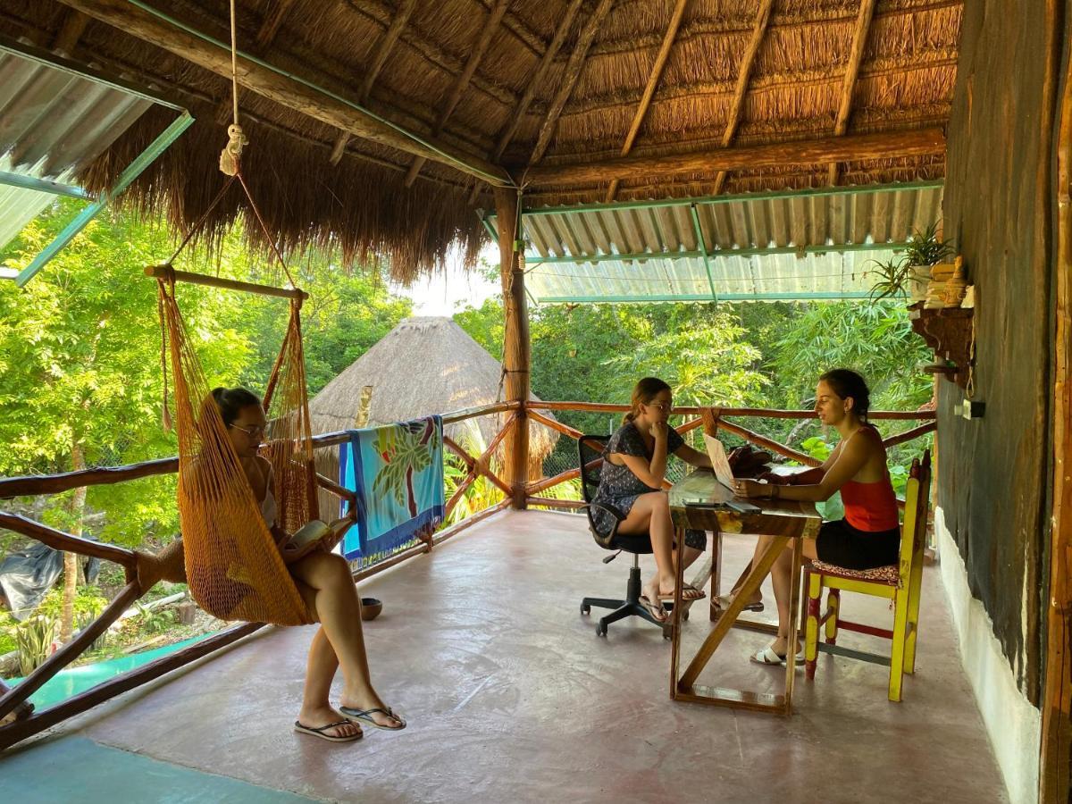 Ferienwohnung Malinche Cafe In Coba Tulum Exterior foto